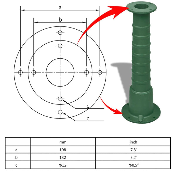 Cast Iron Garden Water Pump With Stand Green 131Cm Water Pumps & Pressure Tanks