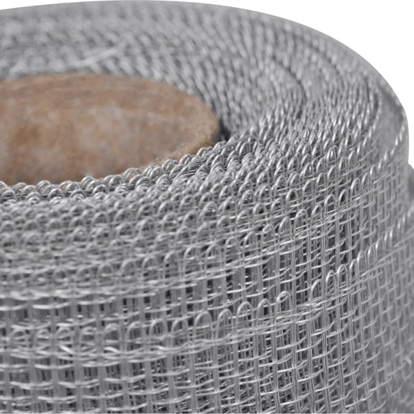 Mesh Screen Aluminium 100X1000 Cm Silver Fence Panels