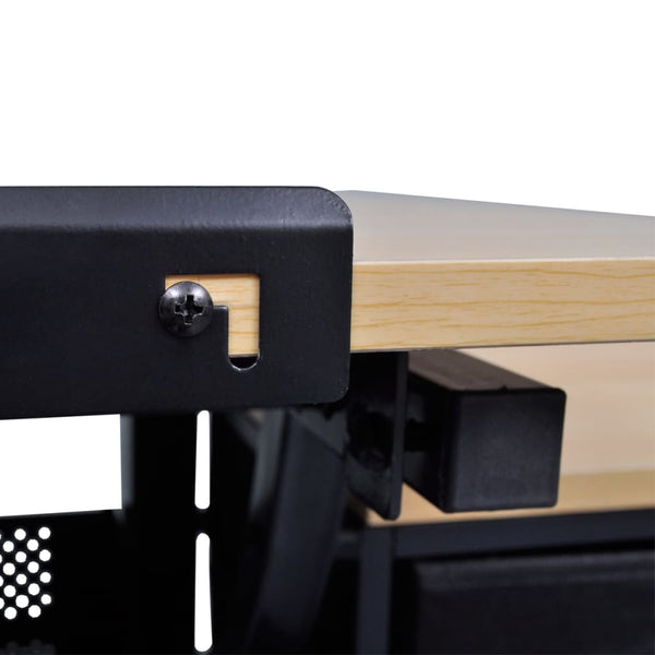 Vidaxl Three Drawers Drawing Table With Stool Drawing Boards & Tables