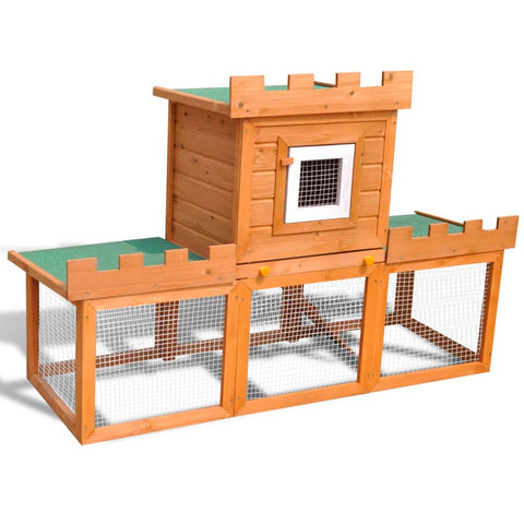 Outdoor Large Rabbit Hutch House Pet Cage Single Small Animal Cages & Hutches