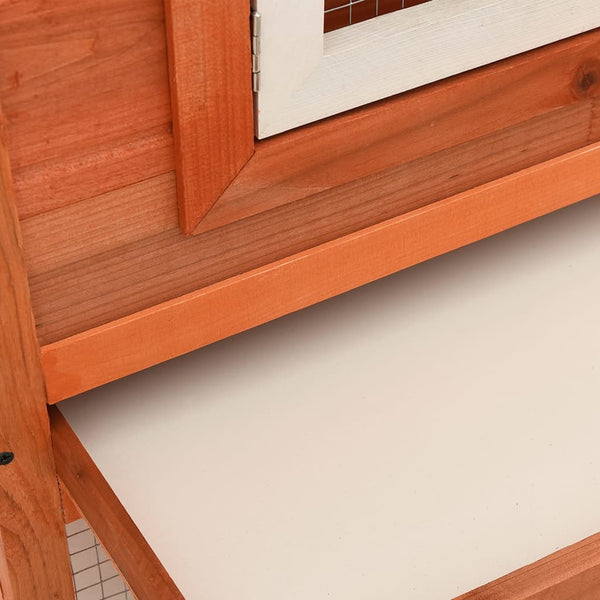 Outdoor Large Rabbit Hutch House Pet Cage Double Small Animal Cages & Hutches