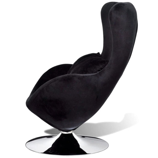 Armchair With Egg Shape Black