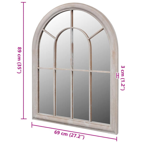 Vidaxl Rustic Arch Garden Mirror 69 X 89 Cm For Both Indoor And Outdoor Use Garden Arches