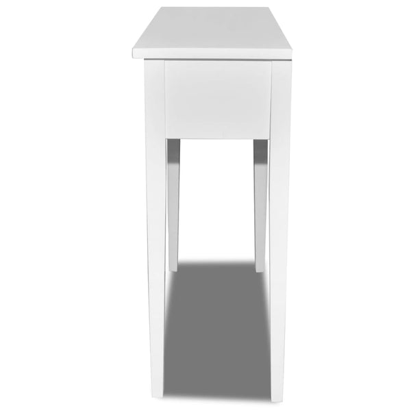 Vidaxl Dressing Console Table With Two Drawers White Dressing Tables