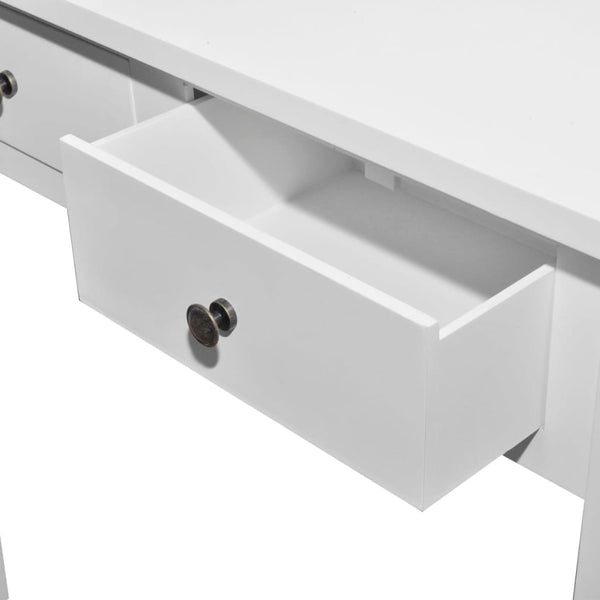 Vidaxl Dressing Console Table With Two Drawers White Dressing Tables