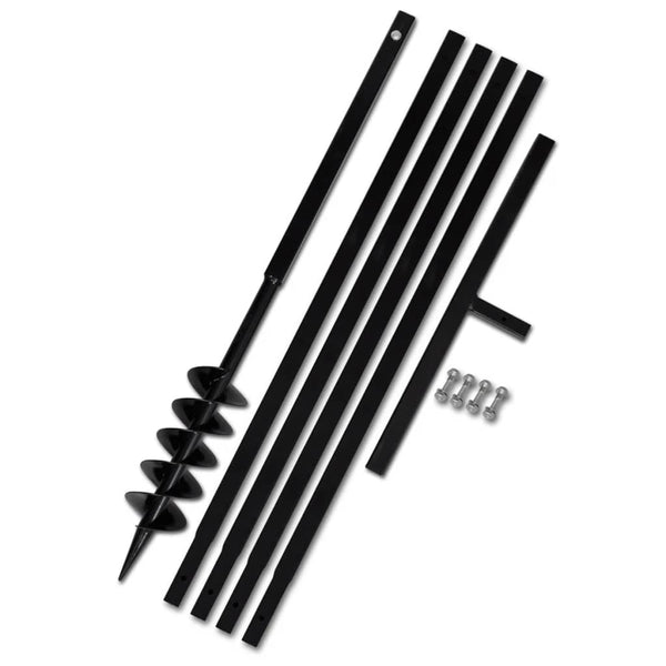 Ground Drill With Handle 100 Mm Extension Tube 5 Steel Post Hole Diggers & Augers