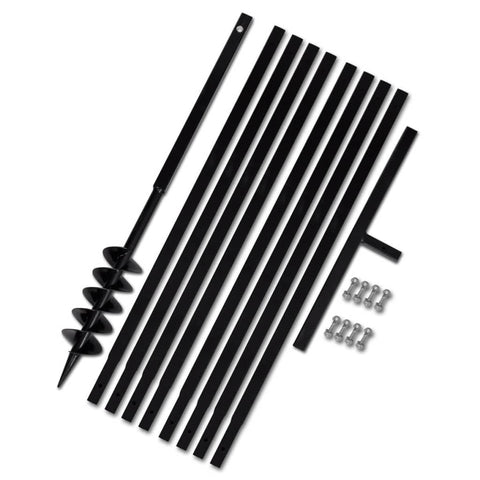 Ground Drill With Handle 100 Mm Extension Tube 9 Steel Post Hole Diggers & Augers