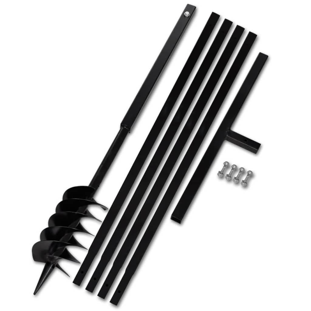 Ground Drill With Handle 120 Mm Extension Tube 5 Steel Post Hole Diggers & Augers