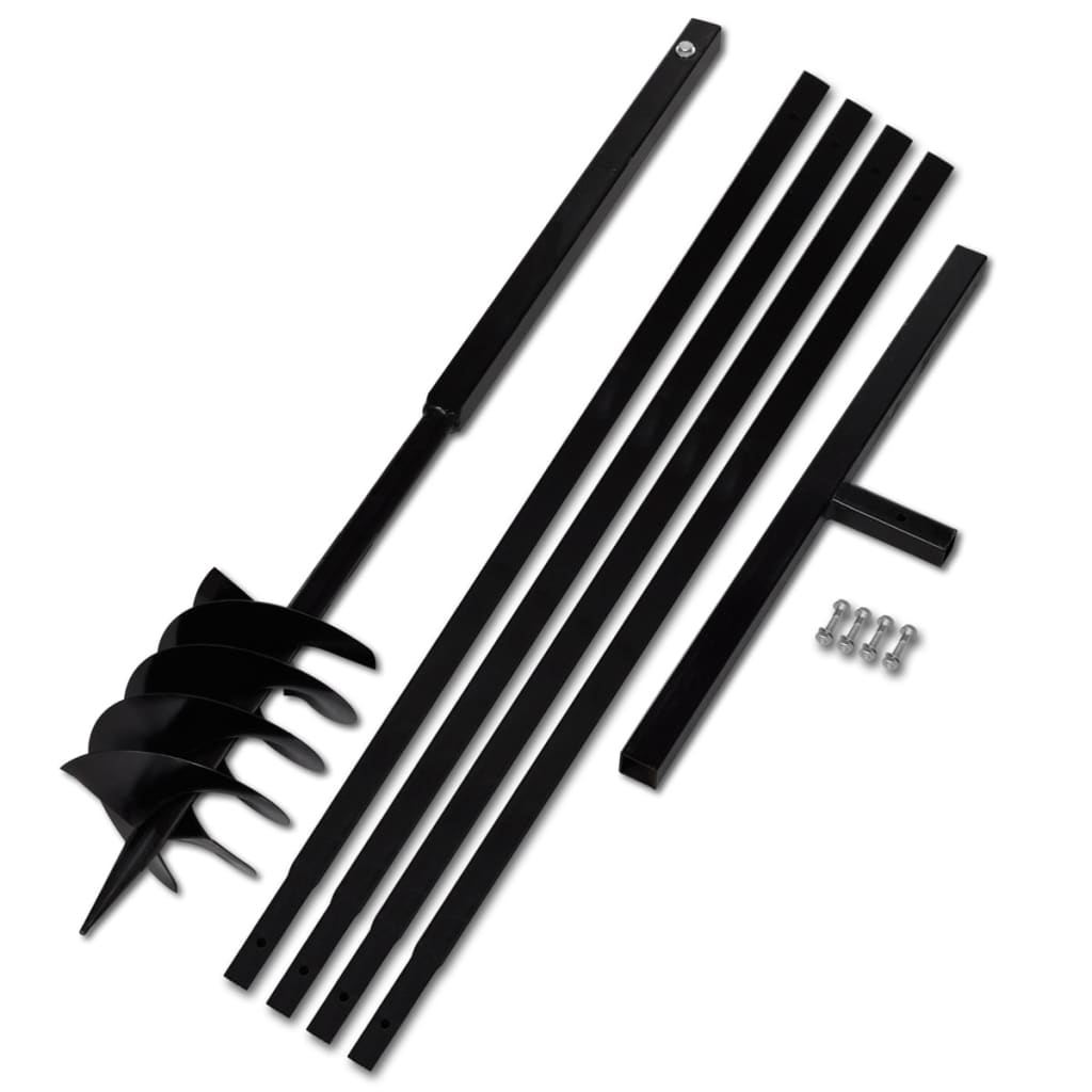Ground Drill With Handle 180 Mm Extension Tube 5 Steel Post Hole Diggers & Augers
