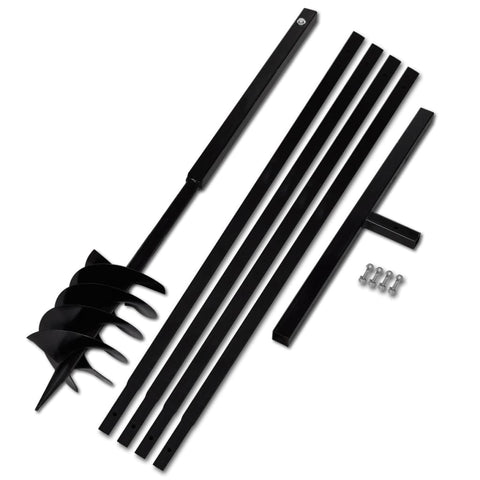 Ground Drill With Handle 180 Mm Extension Tube 5 Steel Post Hole Diggers & Augers