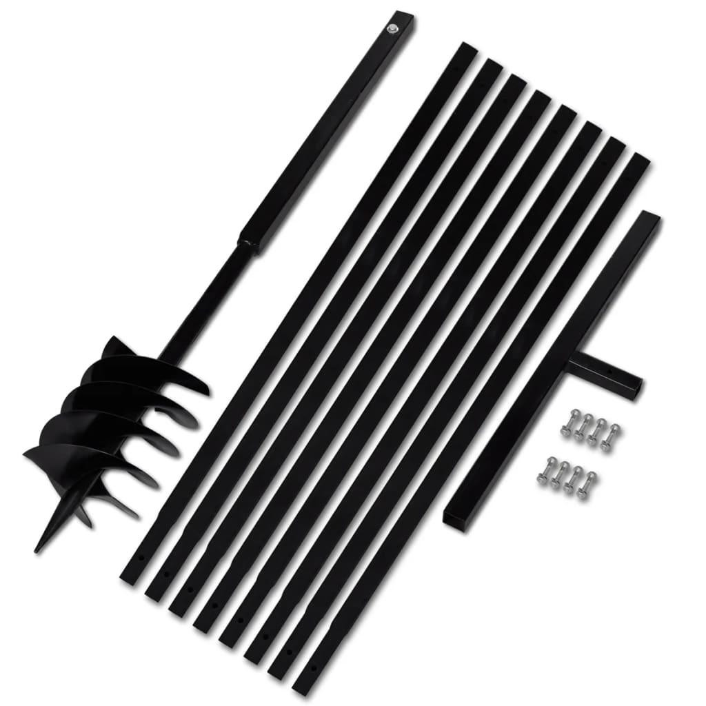 Ground Drill With Handle 180 Mm Extension Tube 9 Steel Post Hole Diggers & Augers