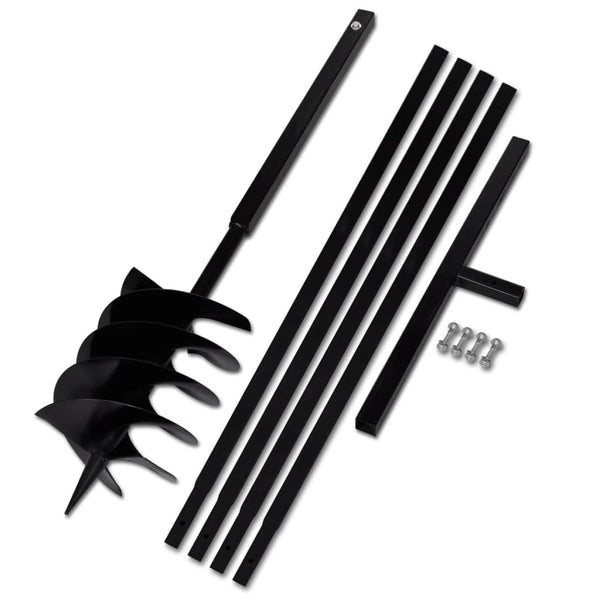 Ground Drill With Handle 200 Mm Extension Tube 5 Steel Post Hole Diggers & Augers