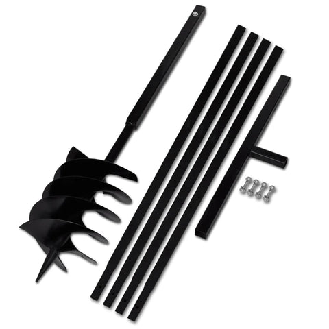 Ground Drill With Handle 200 Mm Extension Tube 5 Steel Post Hole Diggers & Augers