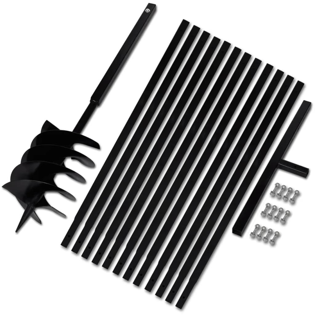 Ground Drill With Handle 200 Mm Extension Tube 13 Steel Post Hole Diggers & Augers