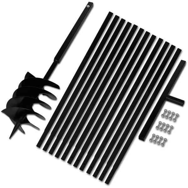Ground Drill With Handle 200 Mm Extension Tube 13 Steel Post Hole Diggers & Augers