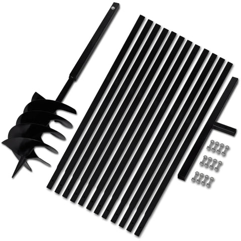 Ground Drill With Handle 200 Mm Extension Tube 13 Steel Post Hole Diggers & Augers