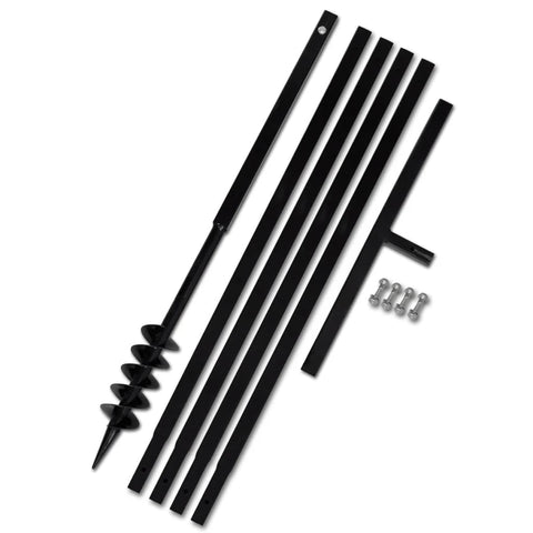 Ground Drill With Handle 80 Mm Extension Tube 5 Steel Post Hole Diggers & Augers