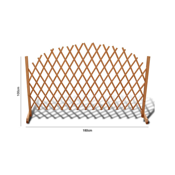 Vidaxl Trellis Fence Solid Wood 180X100 Cm Fence Panels