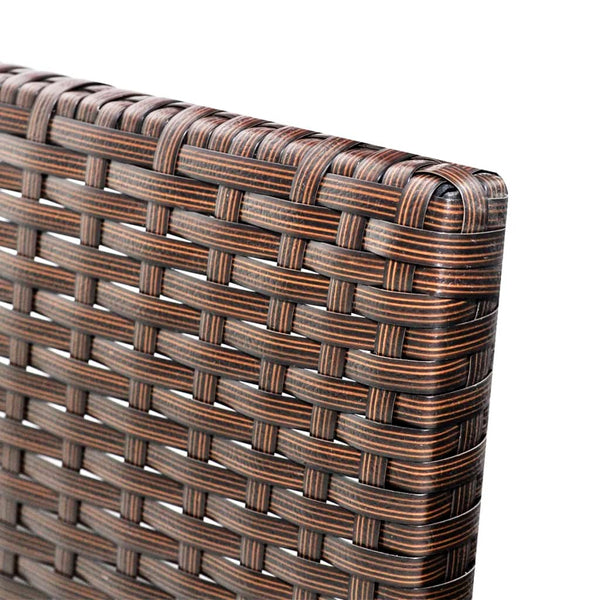 Vidaxl 3 Piece Garden Lounge Set With Cushions Poly Rattan Brown Loungers