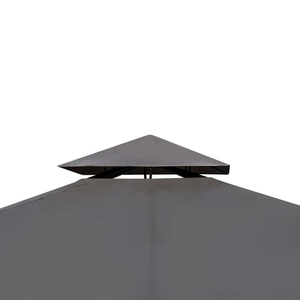Poly Rattan Gazebo With Dark Grey Roof 3 X 4 M