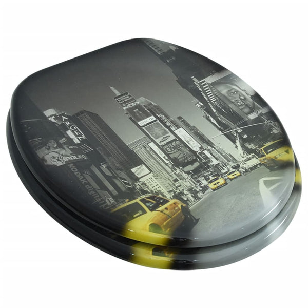 With Hard Close Lids Mdf New York Toilet Seats