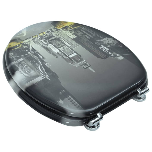 With Hard Close Lids Mdf New York Toilet Seats