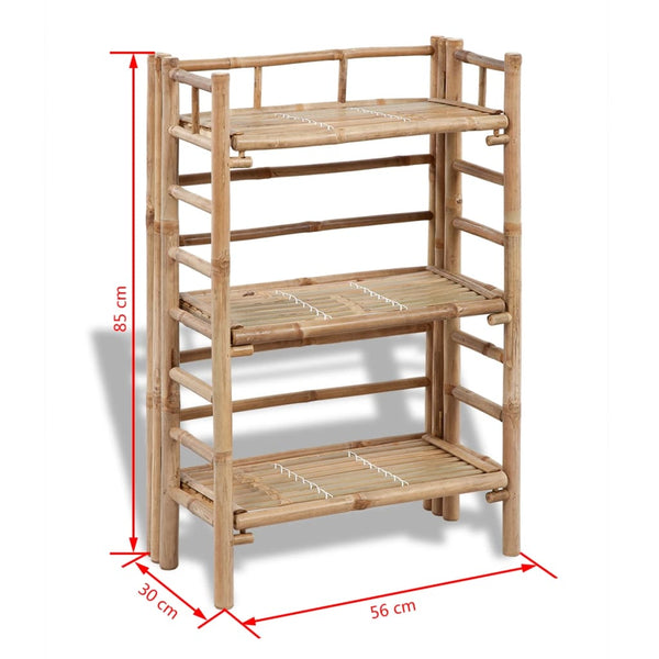 Vidaxl 3 Tier Bamboo Plant Rack Plant Stands