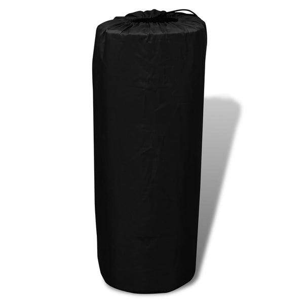 Black Self-Inflating Sleeping Mat 190X130x5 Cm (Double)