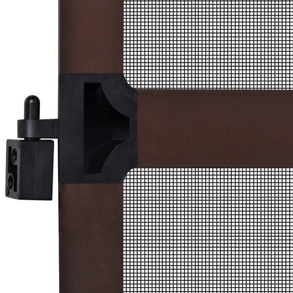 Brown Hinged Insect Screen For Doors Window Screens
