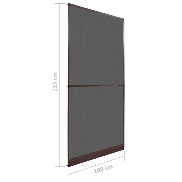 Brown Hinged Insect Screen For Doors Window Screens