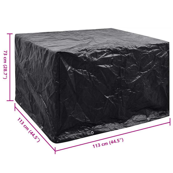 Vidaxl Garden Furniture Cover 8 Eyelets 113X113x73 Cm Outdoor Furniture Covers