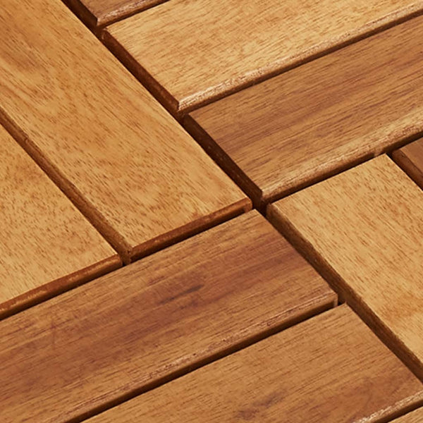 10 Pcs Acacia Decking Tiles 30 X Cm