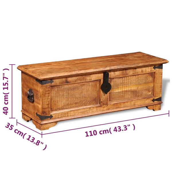 Vidaxl Storage Chest Rough Mango Wood Dressers & Chests Of Drawers