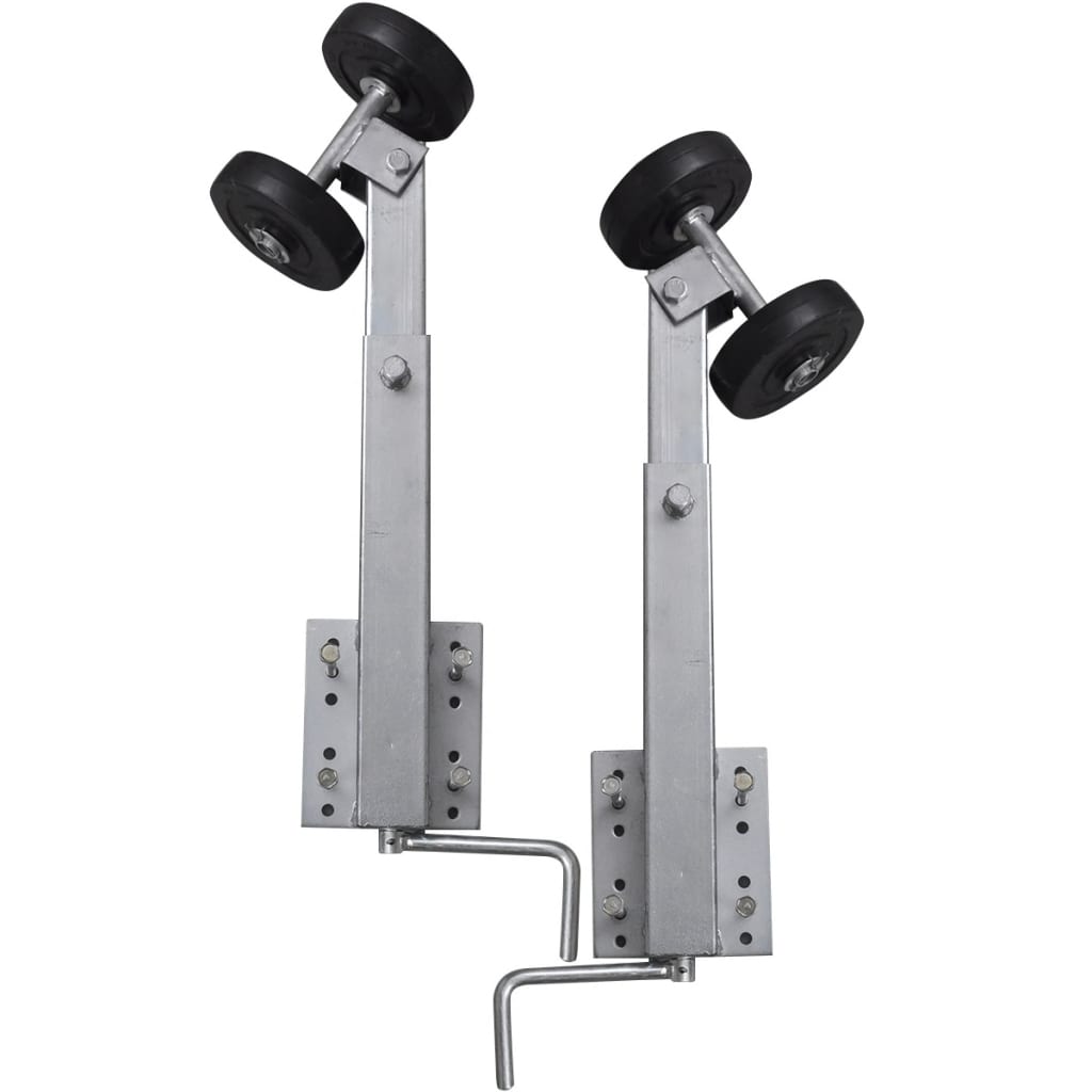 Boat Trailer Double Roller Bow Support Set Of 2 59 84 Cm Boat Trailers