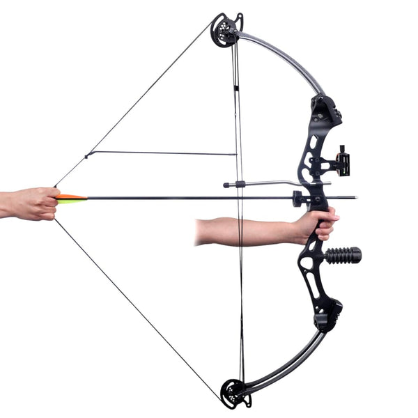 Adult Compound Bow With Accessories And Fiberglass Arrows Archery Tools