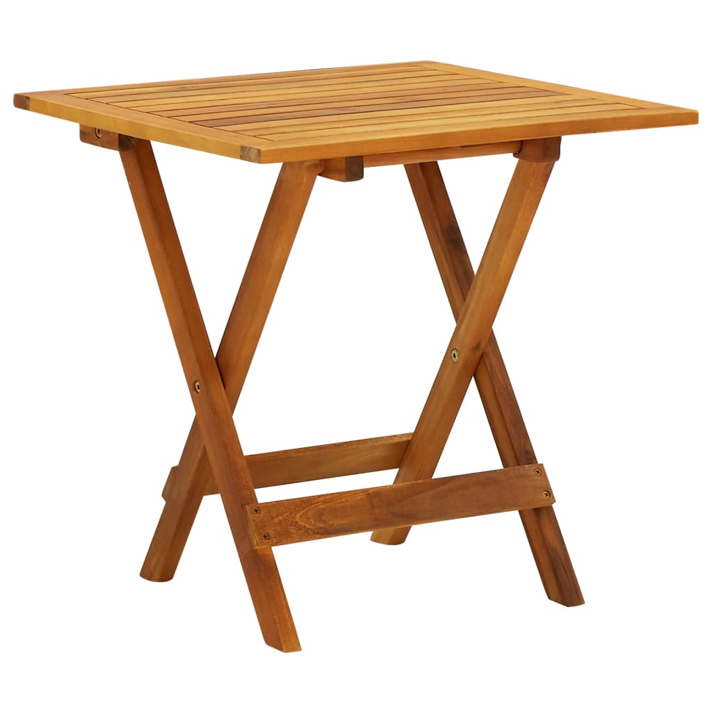 Bistro Table 46X46x47 Cm Solid Acacia Wood Patio & Garden Tables