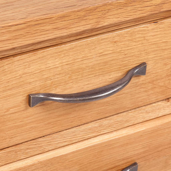 Vidaxl Nightstand With 3 Drawers 40X30x54 Cm Solid Oak Wood Bedside Tables