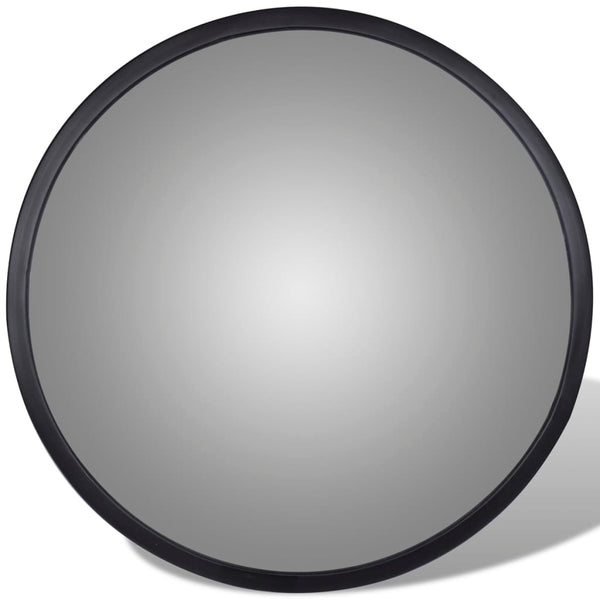 Convex Traffic Mirror Acrylic Black 30 Cm Indoor