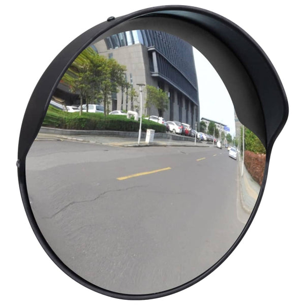 Convex Traffic Mirror Pc Plastic Black 30 Cm Outdoor Traffic Mirrors