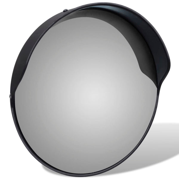 Convex Traffic Mirror Pc Plastic Black 30 Cm Outdoor Traffic Mirrors