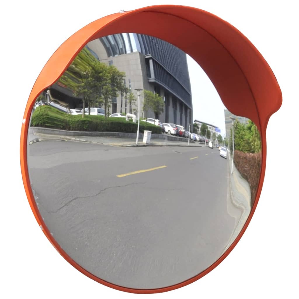 Convex Traffic Mirror Pc Plastic Orange 45 Cm Outdoor Traffic Mirrors
