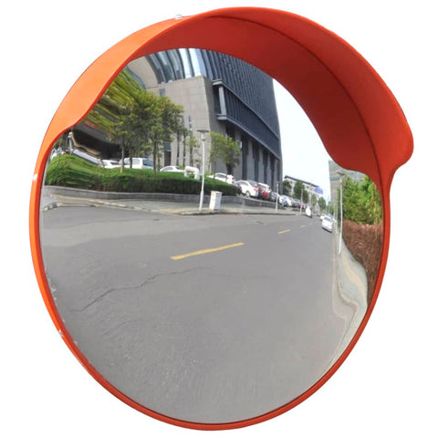 Convex Traffic Mirror Pc Plastic Orange 45 Cm Outdoor Traffic Mirrors