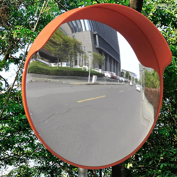 Convex Traffic Mirror Pc Plastic Orange 45 Cm Outdoor Traffic Mirrors