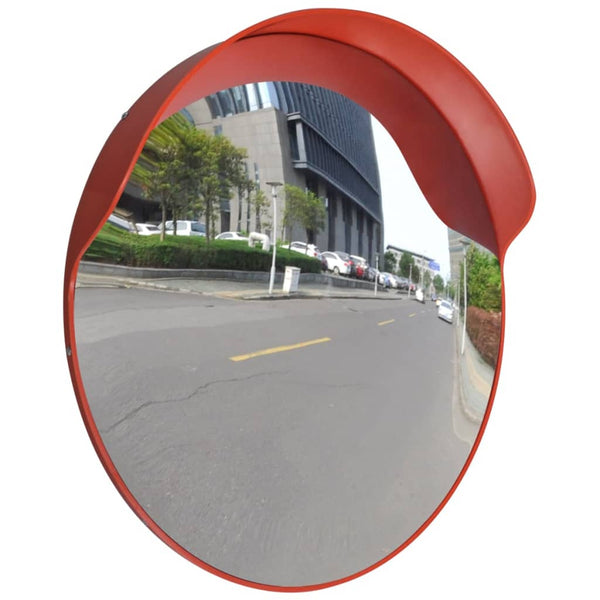 Vidaxl Convex Traffic Mirror Pc Plastic Orange 60 Cm Traffic Mirrors