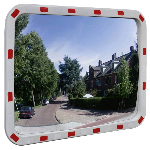 Convex Traffic Mirror Rectangle 60 X 80 Cm With Reflectors Traffic Mirrors
