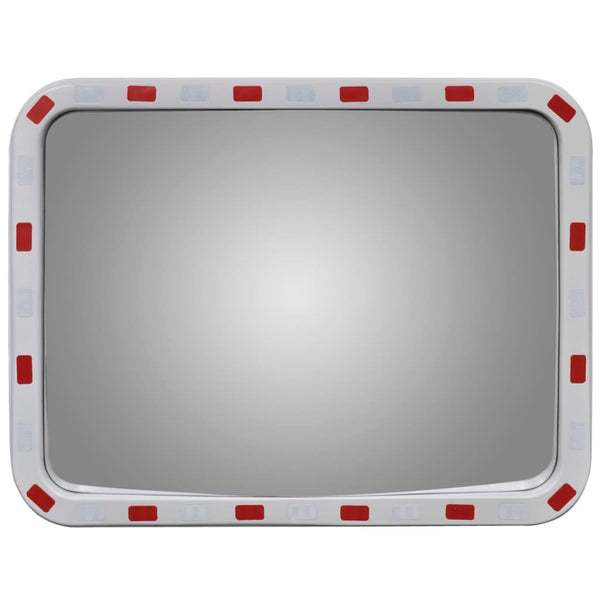 Convex Traffic Mirror Rectangle 60 X 80 Cm With Reflectors Traffic Mirrors