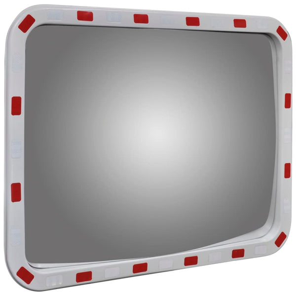 Convex Traffic Mirror Rectangle 60 X 80 Cm With Reflectors Traffic Mirrors