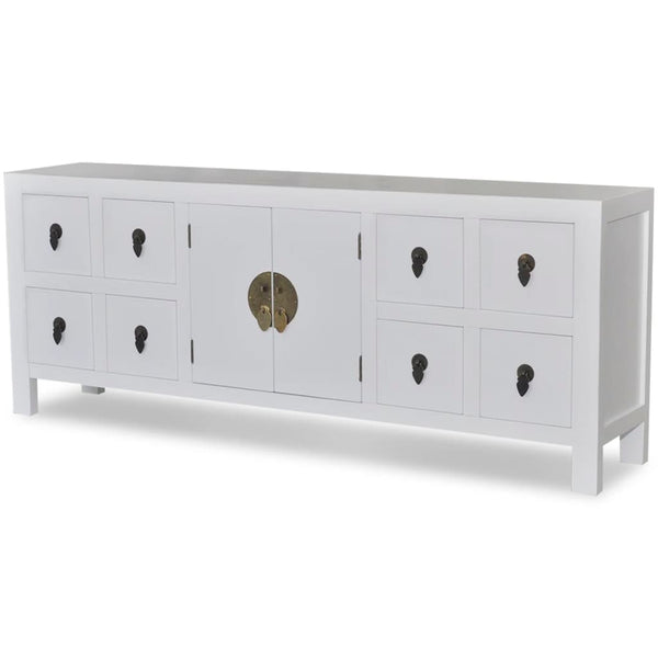 Vidaxl Sideboard Asian Style With 8 Drawers And 2 Doors Sideboards & Buffets