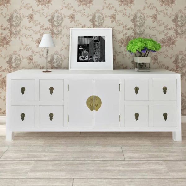 Vidaxl Sideboard Asian Style With 8 Drawers And 2 Doors Sideboards & Buffets