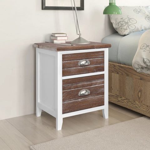 Nightstand 2 Pcs With Drawers Bedroom Furniture